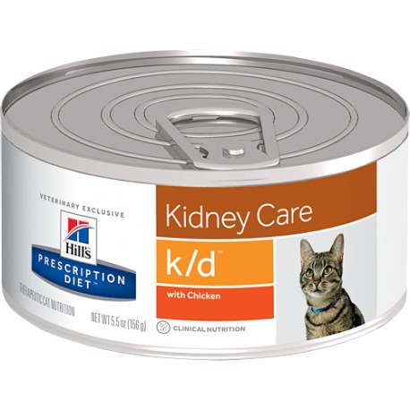 HILLS PRESCRIPTION DIET FELINE K/D LATA 156 GRS