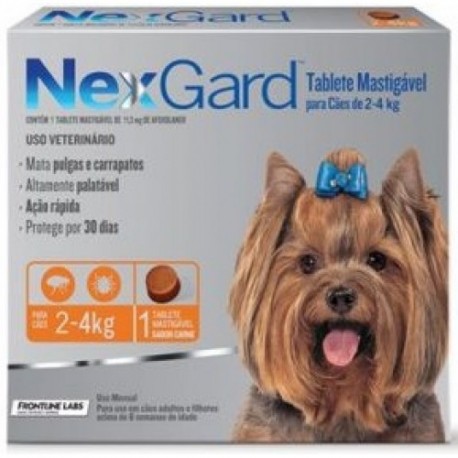 NEXGARD 2 A 4 KG (1 COMPRIMIDO)