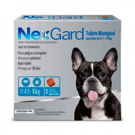 NexGard 3 Comprimidos 4 a 10 Kg