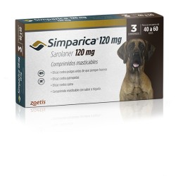 SIMPARICA 120mg - 40 a 60KG (3 COMPRIMIDOS)