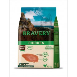 BRAVERY - CHICKEN PUPPY LARGE/MEDIUM BREEDS 12 kl