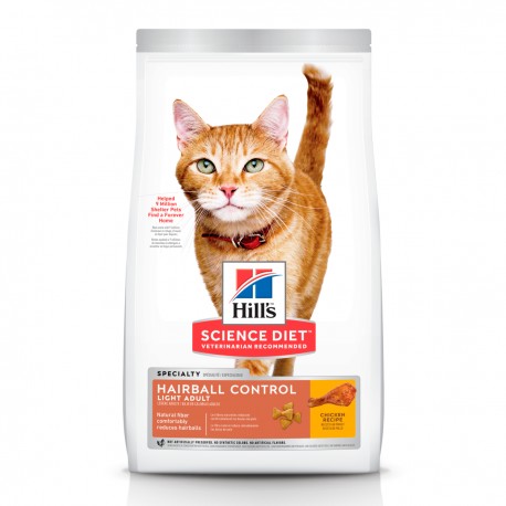 HILLS FELINE HAIRBALL CONTROL LIGHT 3,17 KG