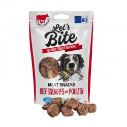 Let’s Bite Meat Snacks Beef Square With Poultry 80 gramos