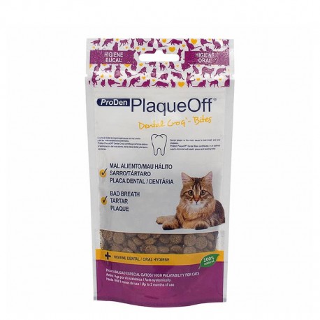 PLAQUEOFF® CROQ´BITES  GATOS 60 gramos