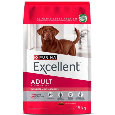 EXCELLENT® Adultos Razas Medianas y Grandes 15 kilos
