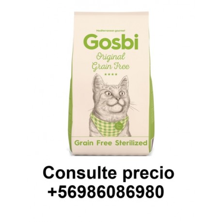 GOSBI ORIGINAL CAT GRAIN FREE  STERILIZED 3 kilos