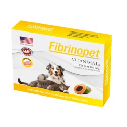 FIBRINOPET 30 COMPRIMIDOS PAPAINA - VITANIMAL