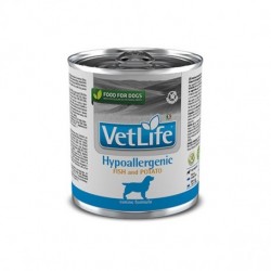 VETLIFE HIPOALERGÉNICA PESCADO Y PAPA 300 GR