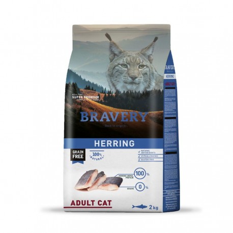 BRAVERY - HERRING ADULTO CAT 2 kilos